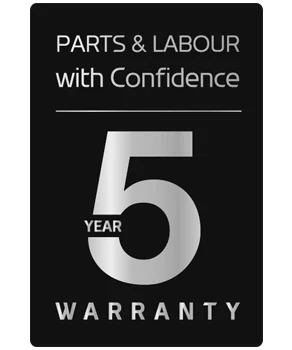 FIVE YEAR PARTS & LABOUR GUARANTEE